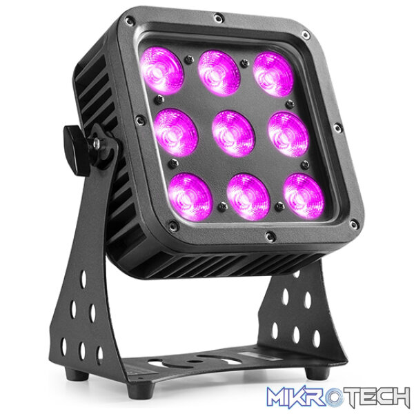 150732B_1-1 Beamzpro Starcolor72 Led Flood Light Ip65 9X 8W Rgbw - Image 1