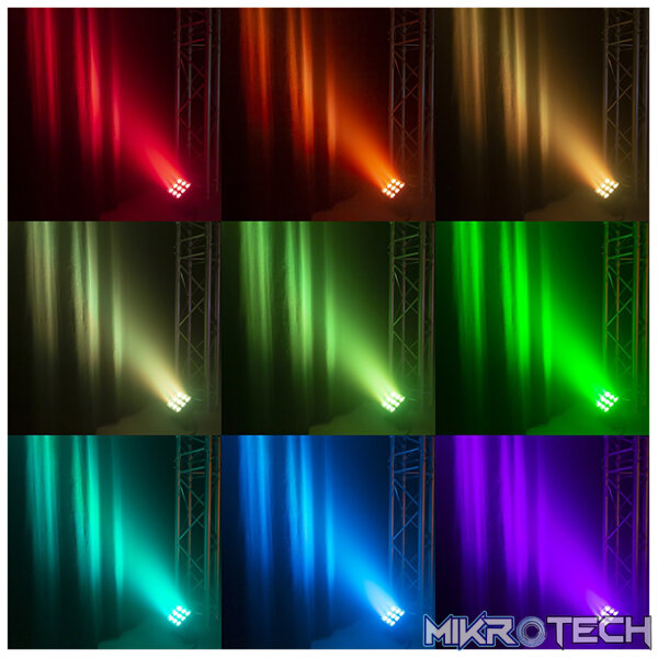 Beamzpro Starcolor72 Led Flood Light Ip65 9X 8W Rgbw - Image 8