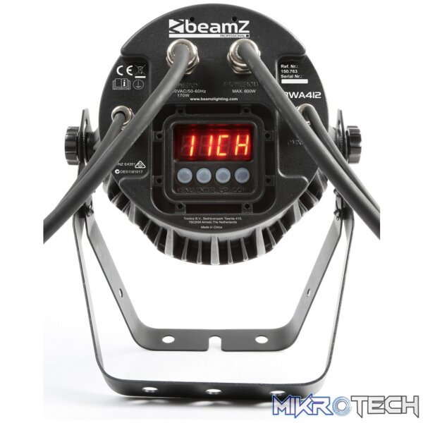 Beamzpro Bwa412 Led Par Ip65 12X 18W Rgbawuv - Image 3