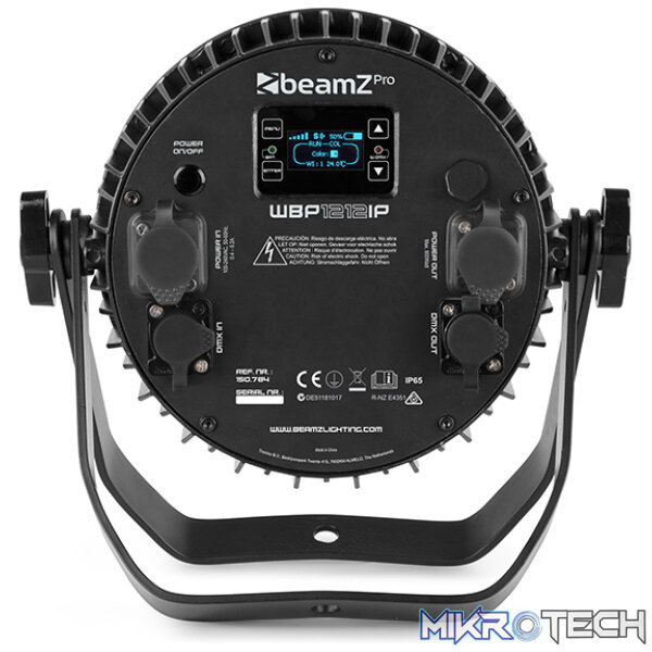 Beamzpro Wbp1212Ip Led Battery Par Ip65 12X 12W Rgbawuv - Image 4