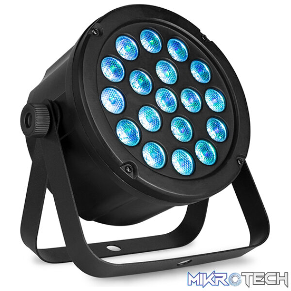 150898B_1 Beamz Slimpar45 Led Par Ip20 18X 3W Rgb - Image 1