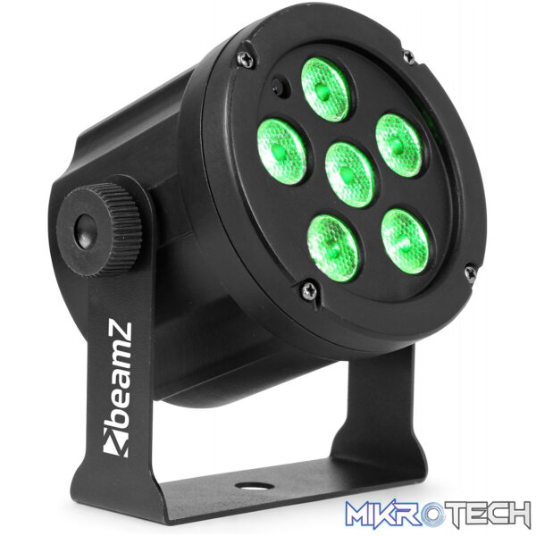 150902B_1 Beamz Slimpar30 Led Par Ip20 6X 3W Rgb - Image 1
