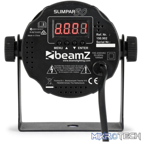 Beamz Slimpar30 Led Par Ip20 6X 3W Rgb - Image 3
