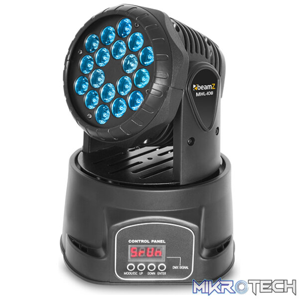 Beamz Mhl108Mk4 Led Moving Head 18X 3W Rgb - Image 3