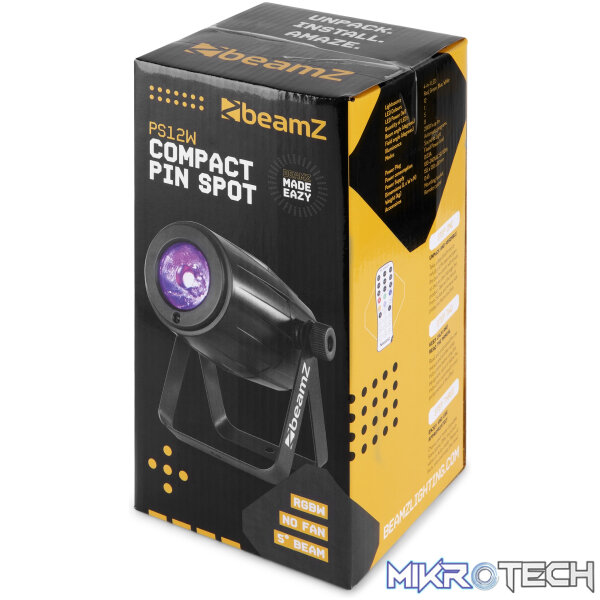 Beamz Ps12W Led Pinspot Ip20 1X 12W Rgbw - Image 10