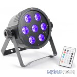 Beamz Flatpar Led Par 7X 18W Rgbwauv