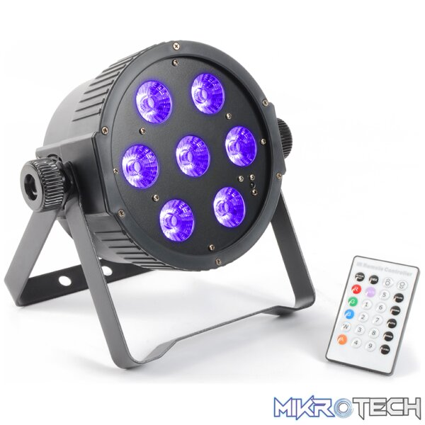 151279B_1 Beamz Flatpar Led Par 7X 18W Rgbwauv - Image 1