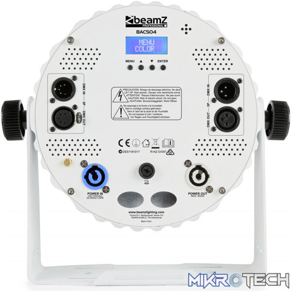 Beamz Bac506W Led Par 12X 18W Rgbawuv - Image 4