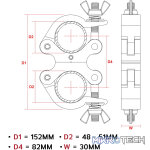 Beamz - Bc50-200D Aluminium Swivel Coupler - Image 4