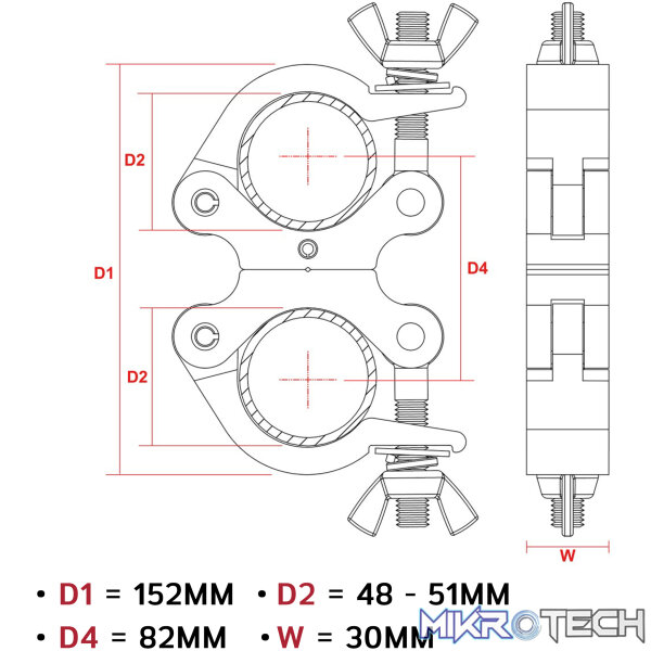 Beamz - Bc50-200D Aluminium Swivel Coupler - Image 4