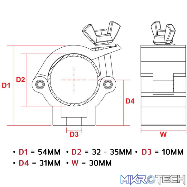 Beamz - Bc35B-75 Aluminium Half Coupler - Image 4