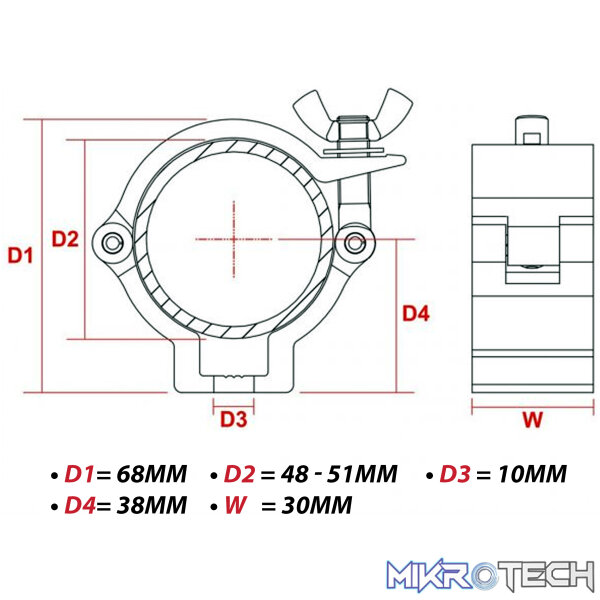 Beamz - Bc50-100 Aluminium Half Couple - Image 4