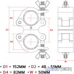 Beamz - Bc50-500D Aluminium Swivel Coupler - Image 4