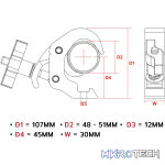 Beamz - Bc50-250T Aluminium Quick Trigger - Image 4