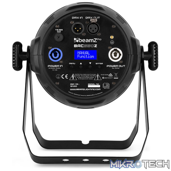 Beamzpro Bac550Z Led Par Zoom Ip20 19X 15W Rgbw - Image 4