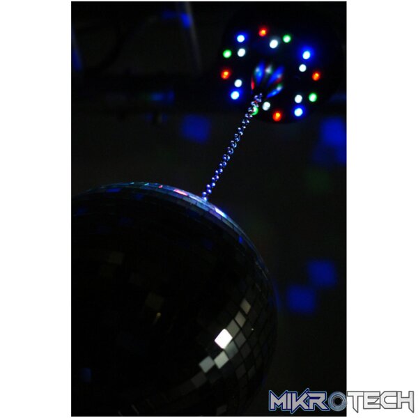 Beamz Mbw18Led Led Battery Mirror Ball Motor Rgbw - Image 3