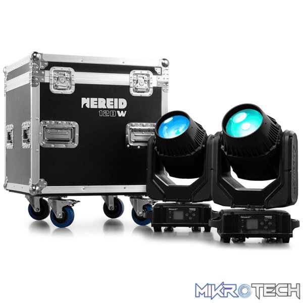 Beamzpro Nereid120 Led Moving Head Beam Ip65 1X 120W [2 Pieces In A Flightcase] - Image 2
