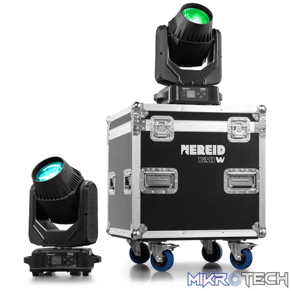 Beamzpro Nereid120 Led Moving Head Beam Ip65 1X 120W [2 Pieces In A Flightcase] - Image 3