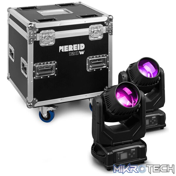 Beamzpro Nereid120 Led Moving Head Beam Ip65 1X 120W [2 Pieces In A Flightcase] - Image 4