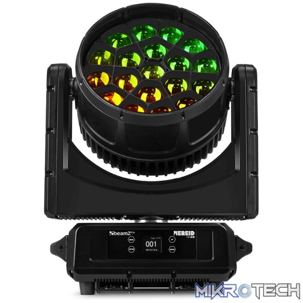 Beamzpro Nereid1940 Led Moving Head Bee Eye Zoom Ip65 19X 40W Rgbw - Image 2