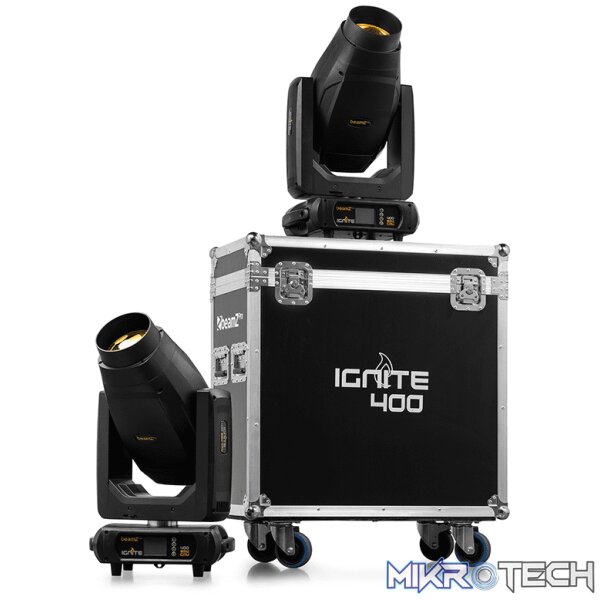 Beamzpro Ignite400 Led Moving Head Beam-Spot-Wash 1X 400W [2 In A Flightcase] - Image 3