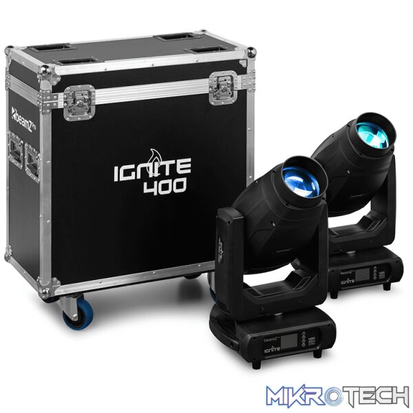 Beamzpro Ignite400 Led Moving Head Beam-Spot-Wash 1X 400W [2 In A Flightcase] - Image 4