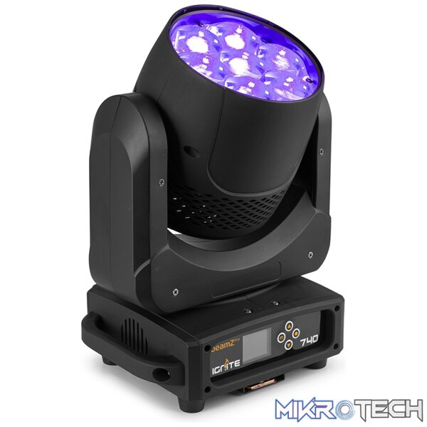 Beamzpro Ignite740 Led Moving Head Wash Zoom 7X 40W Rgbw - Image 6