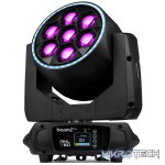 Beamzpro Mhl760 Led Moving Head Bee Eye Zoom 7X 60W Rgbw [2 In A Flightcase] - Image 2