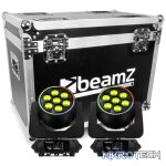 Beamzpro Mhl760 Led Moving Head Bee Eye Zoom 7X 60W Rgbw [2 In A Flightcase]