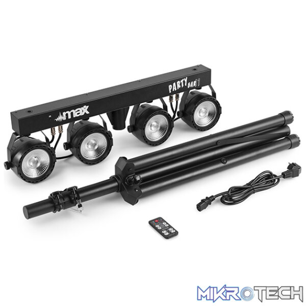 Beamz Partybar11 Set 4 X Cob Par 4X 20W Rgb - Image 10