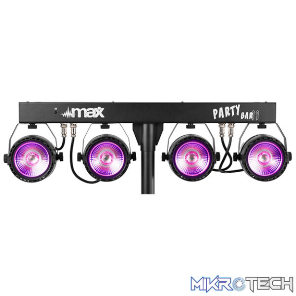 Beamz Partybar11 Set 4 X Cob Par 4X 20W Rgb - Image 3