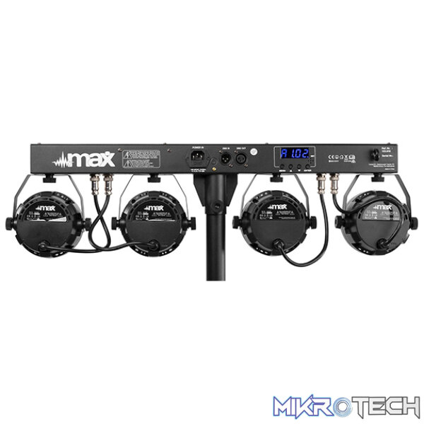 Beamz Partybar11 Set 4 X Cob Par 4X 20W Rgb - Image 4