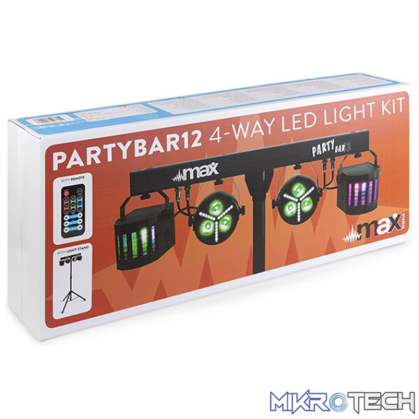Beamz Partybar12 Set 2X Par And 2 X Derby Rgbw - Image 11
