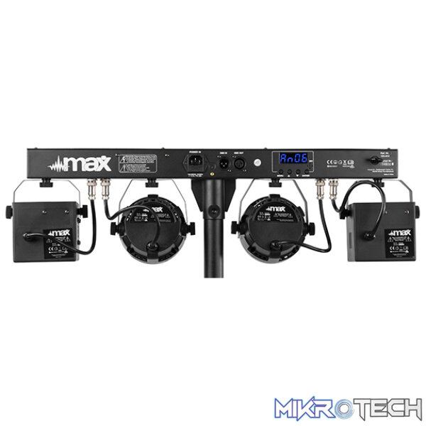 Beamz Partybar12 Set 2X Par And 2 X Derby Rgbw - Image 4