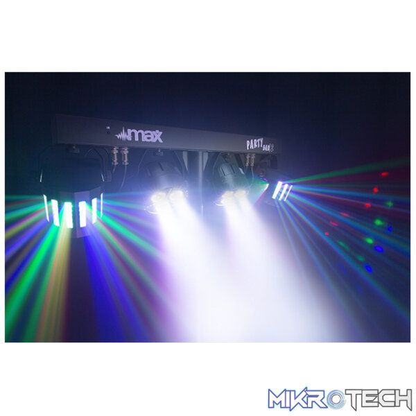 Beamz Partybar12 Set 2X Par And 2 X Derby Rgbw - Image 8