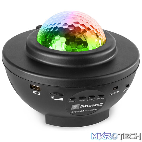 153210B_1 Beamz Skynight Projector With Red And Green Stars 2X 3W Rgbw - Image 1
