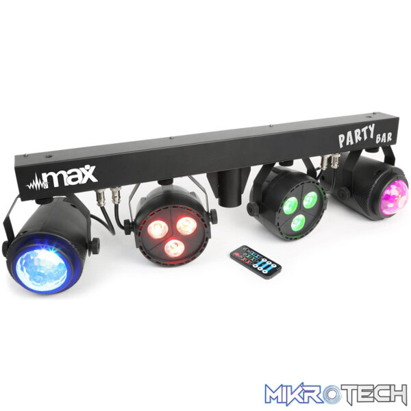 153236B_1 Beamz Partybar1 2X Led Par And 2X Jelly Moon 14X 3W Rgbw - Image 1