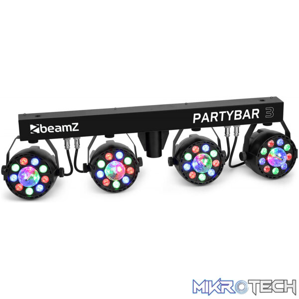Beamz Partybar3 4X Led Par With Magic Ball 48X 1W Rgb - Image 2