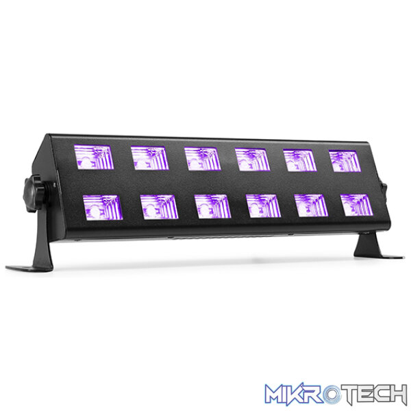 153260B_1 Beamz Buv263 Led Bar 12X 3W Uv - Image 1