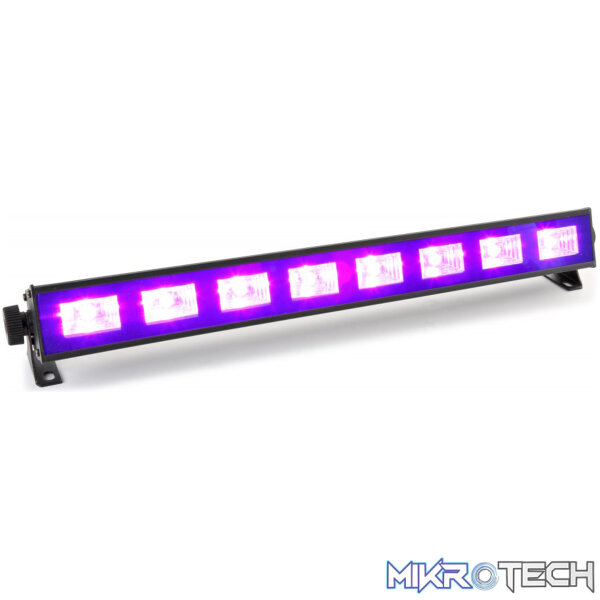 153270B_1 Beamz Buv93 Led Bar 8X 3W Uv - Image 1