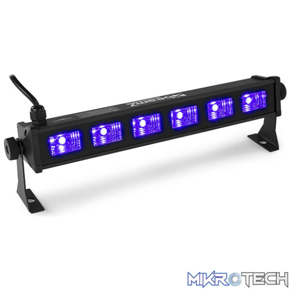 153271B_1 Beamz Buv63 Led Bar 6X 3W Uv - Image 1