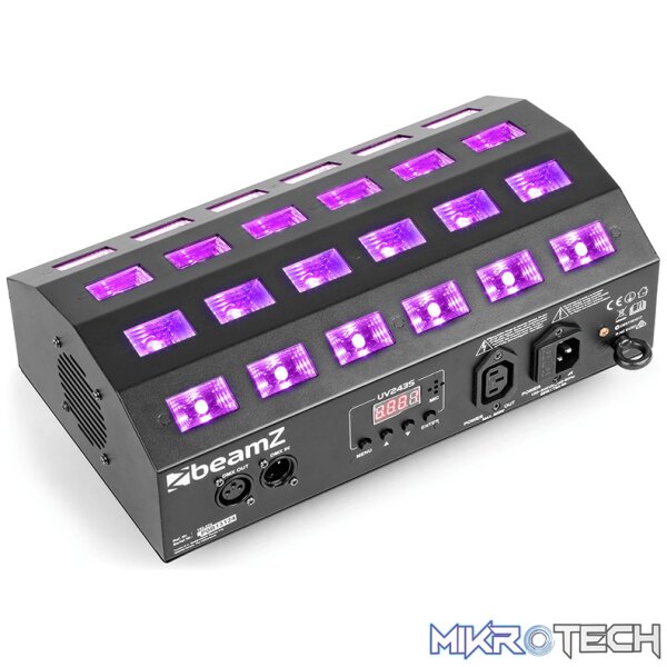 153274B_1 Beamz Buv463 Led Uv Strobe 24X 3W Uv - Image 1