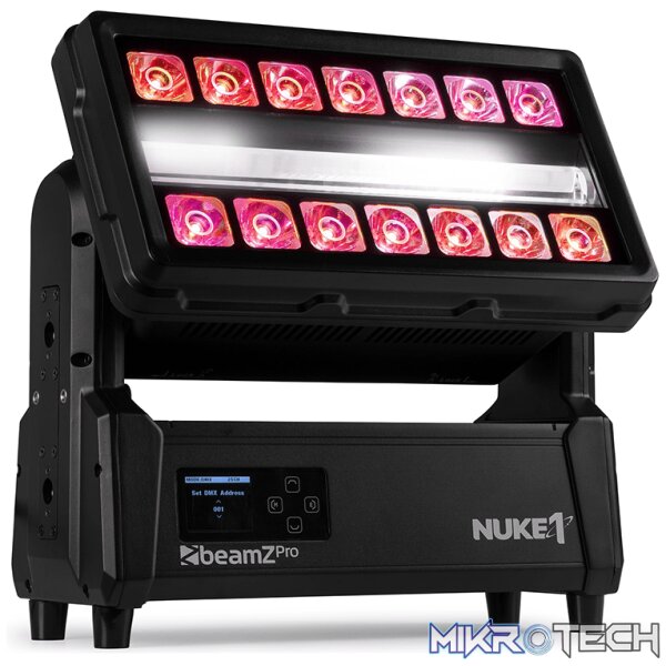 153295B_1 Beamzpro Nuke1 Led Combi Ip65 96X 10W Strobe 14X 40W Beam Rgbwcw - Image 1