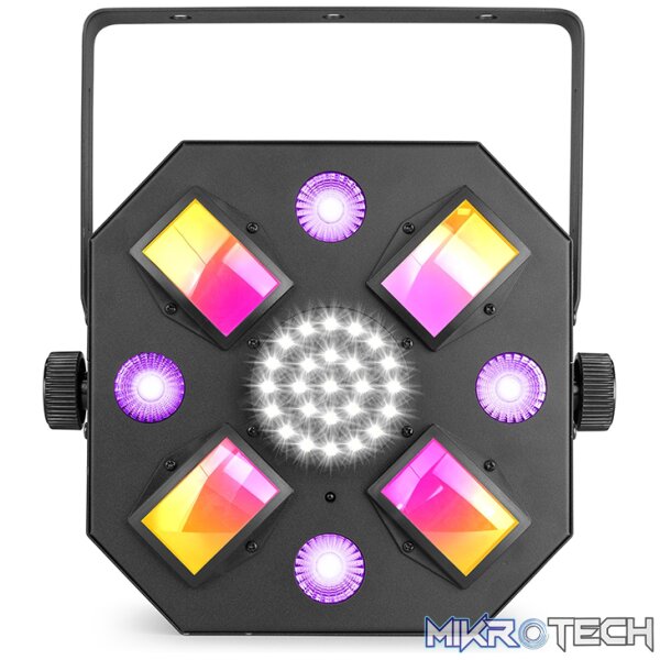 Beamz Multiace3 Led Effect Strobe 25X 0.5W Led 10X 3W Rgbawuvp - Image 3