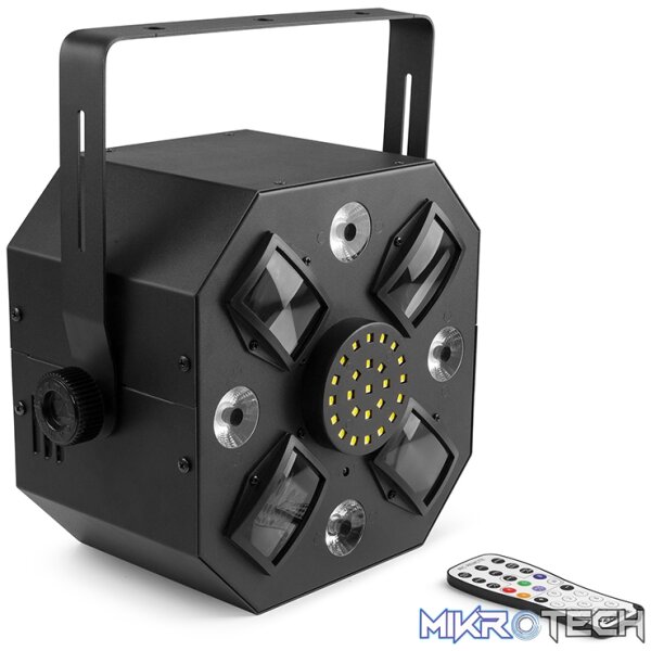 Beamz Multiace3 Led Effect Strobe 25X 0.5W Led 10X 3W Rgbawuvp - Image 5