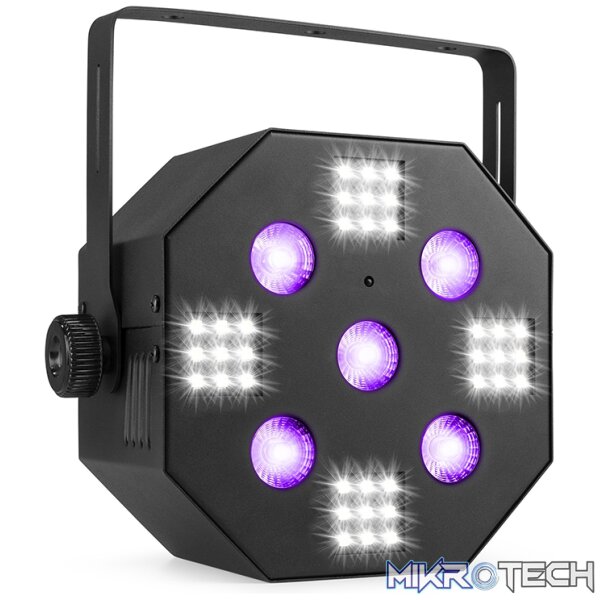 Beamz Multiace2 Led Effect Strobe 36X 0.2W Led 5X 4W Rgbwuv - Image 2