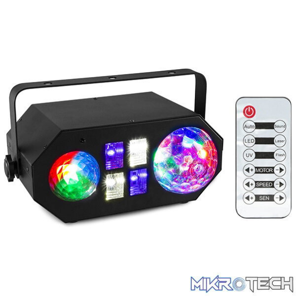 153683B_1 Beamz Ledwave Led Jellyball, Water Wave And Uv Effect Rgbwuv - Image 1