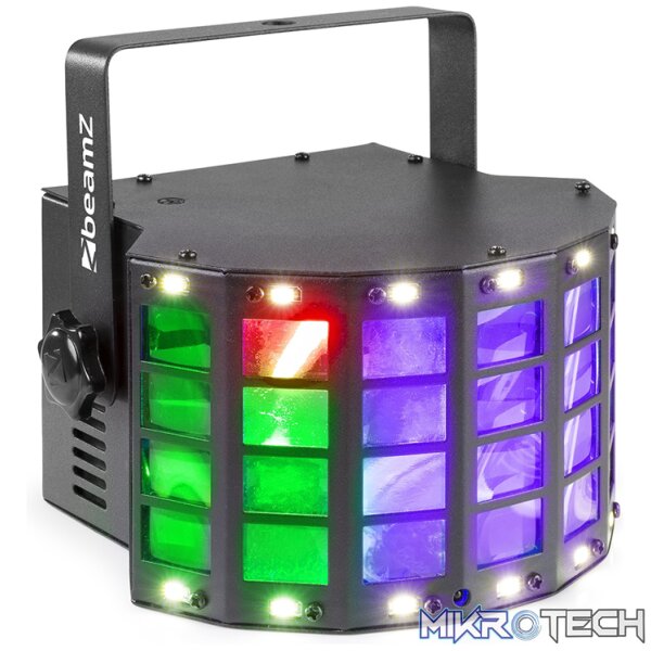 153685B_1 Beamz Derbystrobe Led 4X 3W Rgbw - Image 1