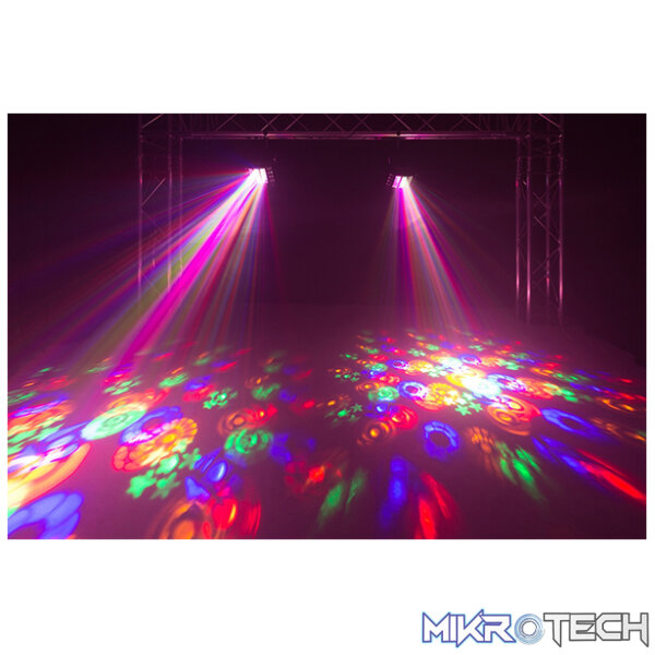 Beamz Led Gobo Derby With Uv And Strobe 5X 3W Led 16X 3W Rgbawuv - Image 10