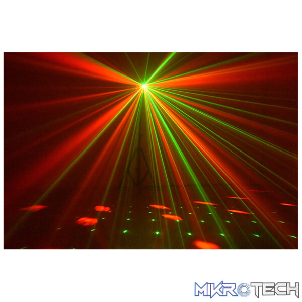 Beamz Radical Ii Led Derby With Laser Rg And Strobe 16X 0.5W Led 4X 3W Rgbw - Image 8